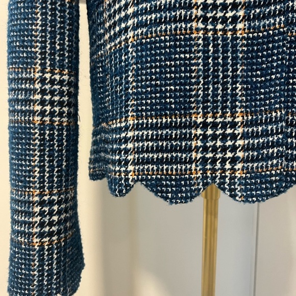 Dolce Cabo Blue Plaid Blazer - Picture 2 of 6